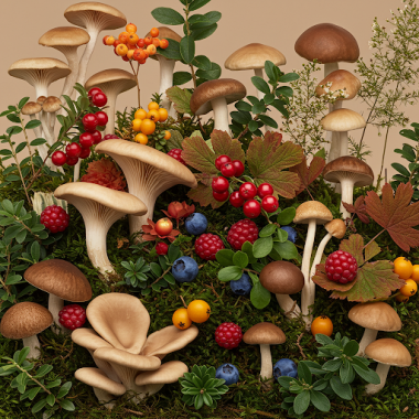 Sopp, blomster og ville vekster