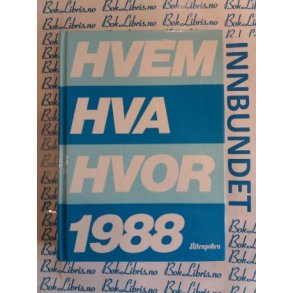Hvem Hva Hvor 1988