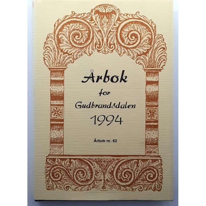 �rbok For Gudbrandsdalen 1994 - D�laringen - Bruktbok - Innbundet