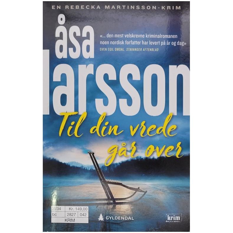 sa Larsson - Til din vrede gr over (Heftet)