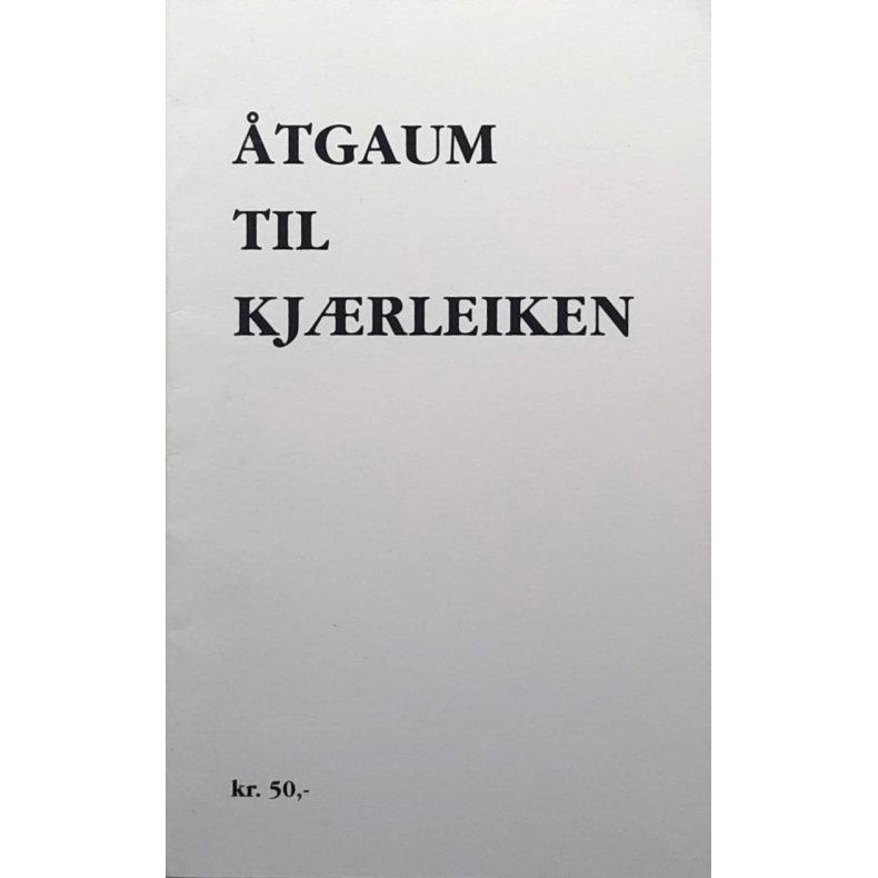 �tgeim til kj�rleiken (Heftet)