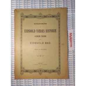 Albert J. Lange - Hovedpunkter af Eidsvold vrks historie gjennem tiderne samt Eidsvold bad