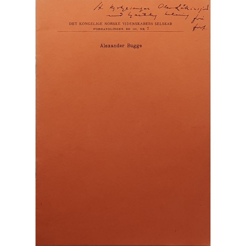 Arne Bergsg�rd - Alexander Bugge - Heftet
