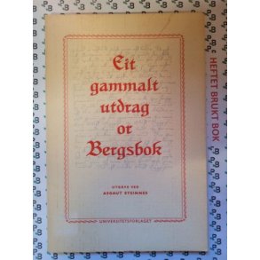 Asgaut Steinnes - Eit gammalt utdrag or Bergsbok