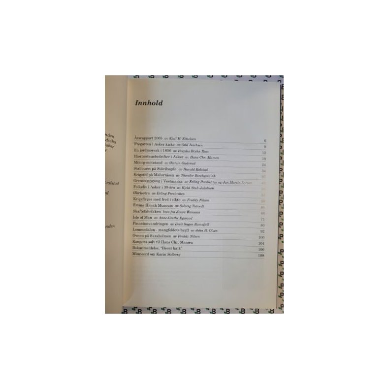 rbok for Asker og Brum Historielag Skrift nr. 46 - 2006