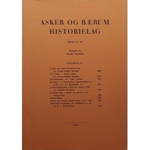 Asker og Brum Historielag Skrift nr. 10 - 1967 (Heftet)
