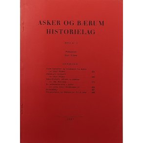 Asker og Brum Historielag Skrift nr. 9 - 1967 (Heftet)