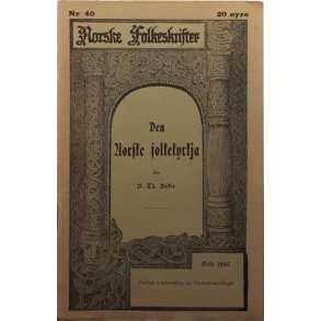 B. Th. Anker - Den norske folkekyrkja - Norske Folkeskrifter - (Heftet)