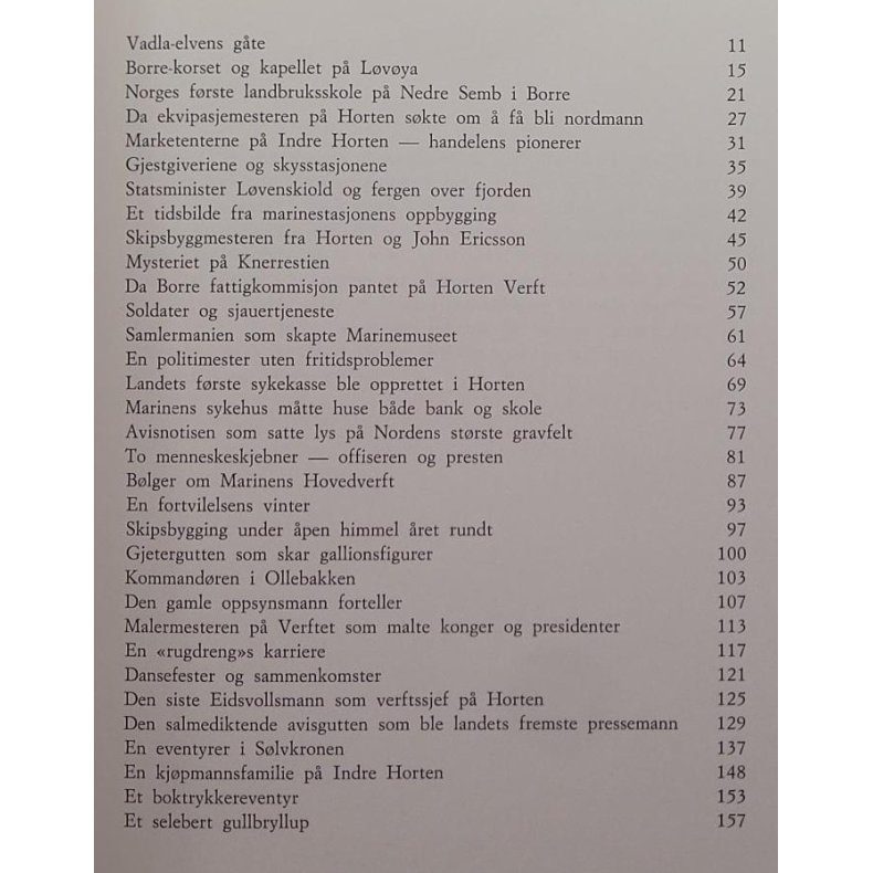 Det hendte i de dage - Glimt fra Borre og Horten i en svunnen tid