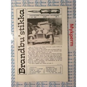 Helge Stenersen - Brandbustikka 1987 Nr. 7.  - Heftet
