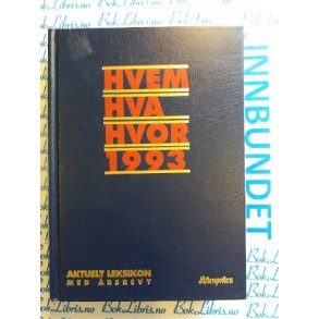 Hvem Hva Hvor 1993