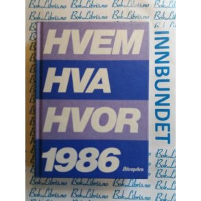Hvem Hva Hvor 1986
