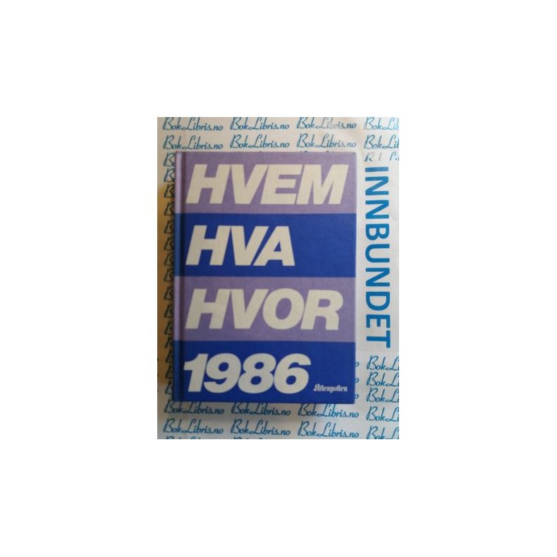 Hvem Hva Hvor 1986