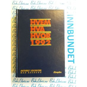 Hvem Hva Hvor 1992