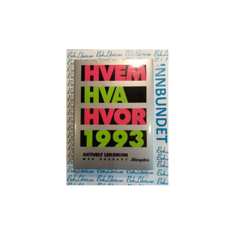 Hvem Hva Hvor 1993