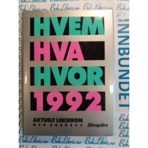 Hvem Hva Hvor 1992
