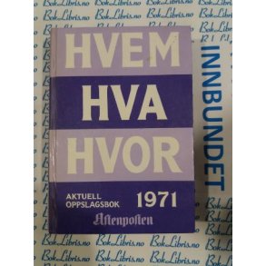 Hvem Hva Hvor 1971