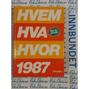 Hvem Hva Hvor 1987
