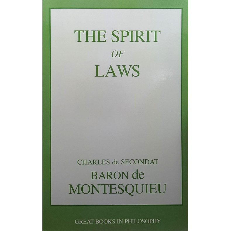 Charles De Secondat Baron Montesquieu - The Spirit of Laws (Heftet)