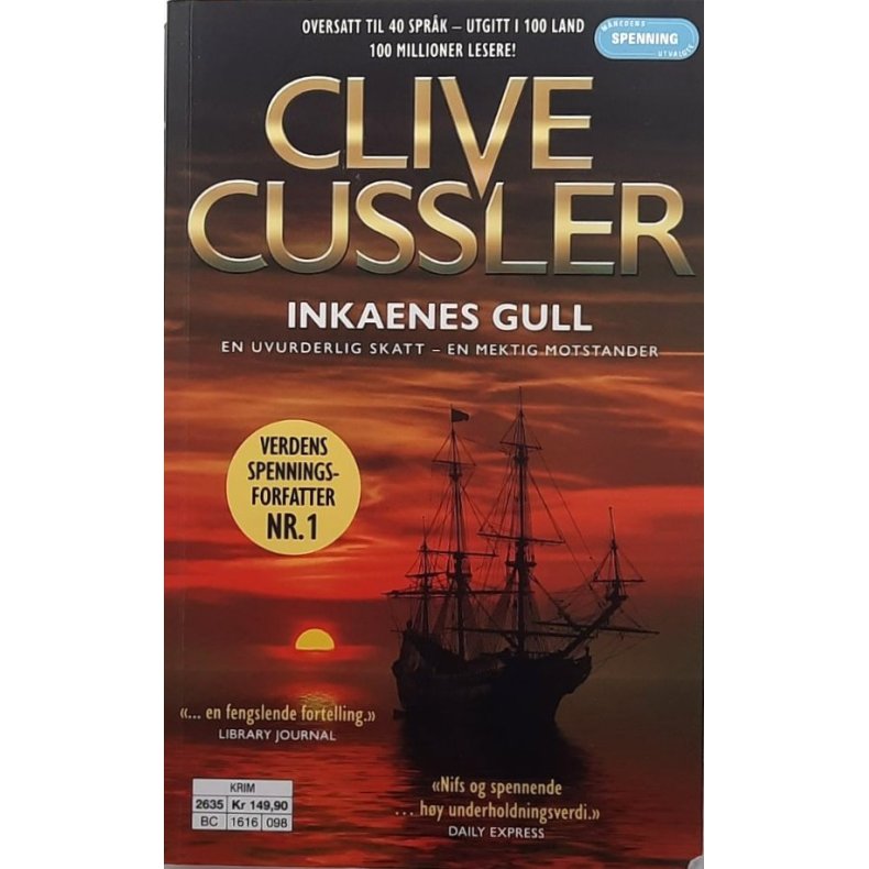 Clive Cussler - Inkaenes gull - (Heftet)