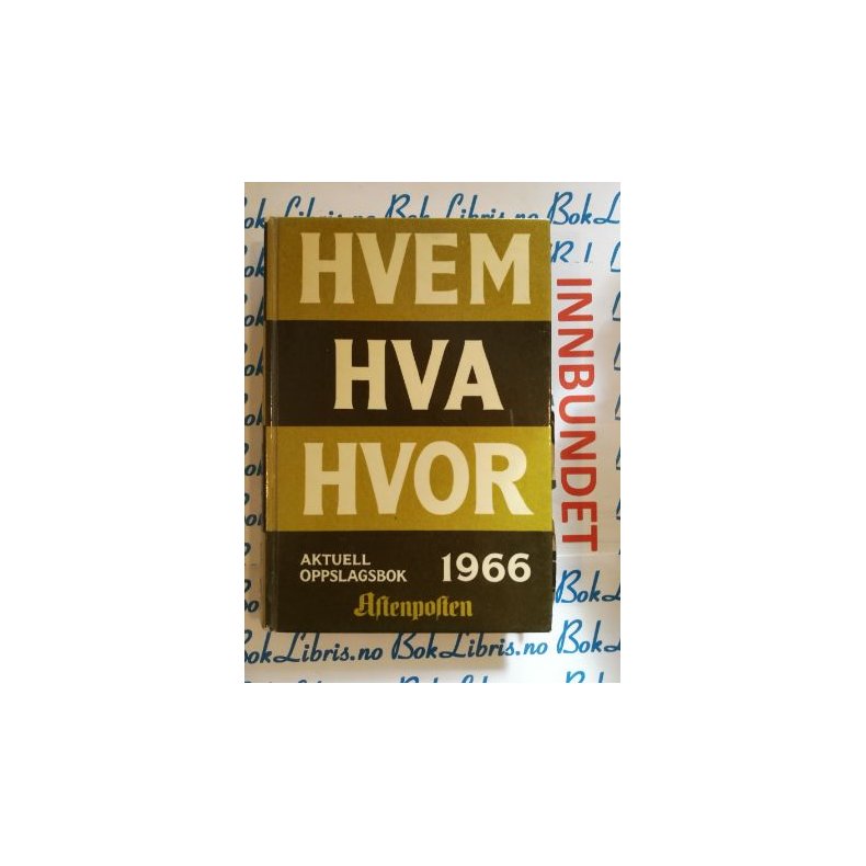 Hvem Hva Hvor 1966