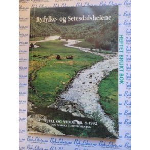 DNT Fjell og vidde nr. 8 1992 Ryfylke- og Setesdalsheiene