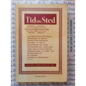 Data Tid og Sted - Kalendere alle r etter Kristus m.m