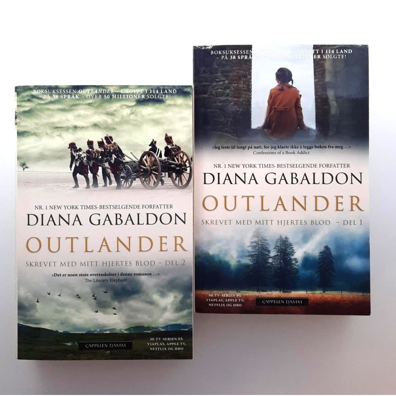 Diana Gabaldon - Outlander - Skrevet med mitt hjertes blod - Del 1 og 2 (Nr. 14 og 15)