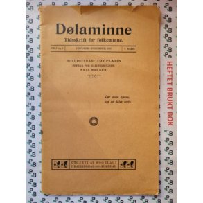 Dlaminne - Tidsskrift for folkeminne oktober-desember 1927