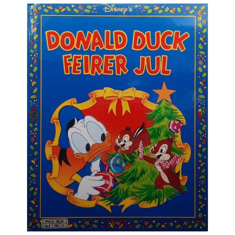 Donald Duck feirer jul � Walt Disney � Bruktbok � Innbundet