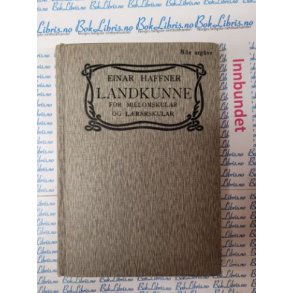 Einar Haffner - Landkunne for millomskular og lrarskular
