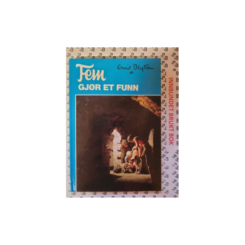 Fem gj�r et funn Nr. 18 - Enid Blyton - Bruktbok - Innbundet