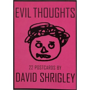 Evil Thoughts 22 Postcards by David Shrigley