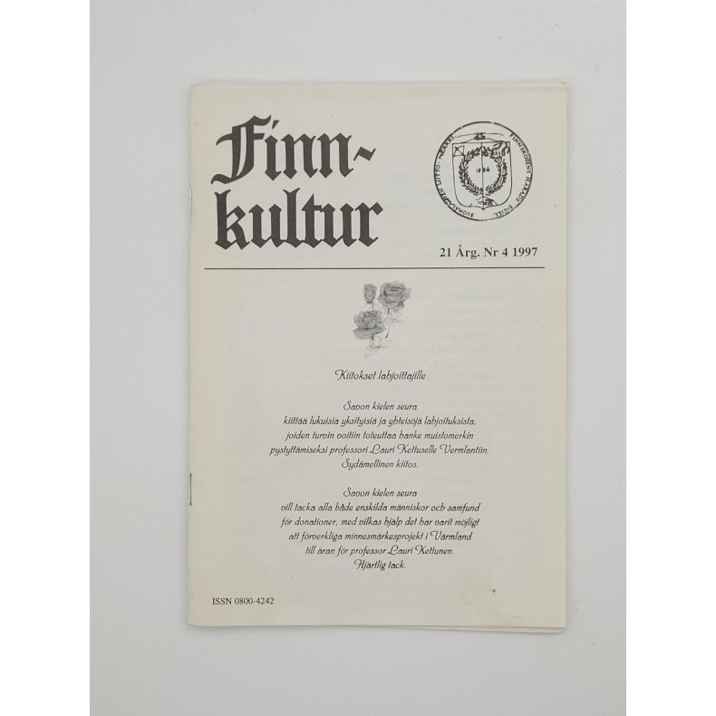 Finn-kultur - 21 rg. Nr 4 1997