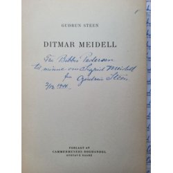 Gudrun Steen - Ditmar Meidell (Signert)