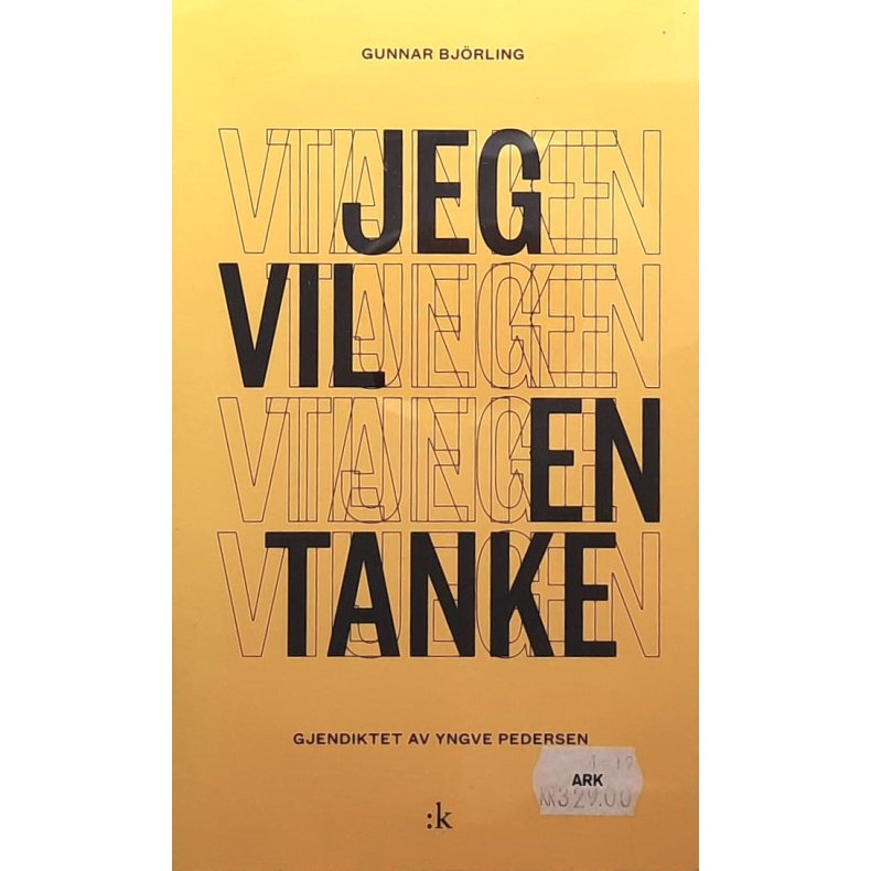 Gunnar Bjrling - Jeg vil en tanke