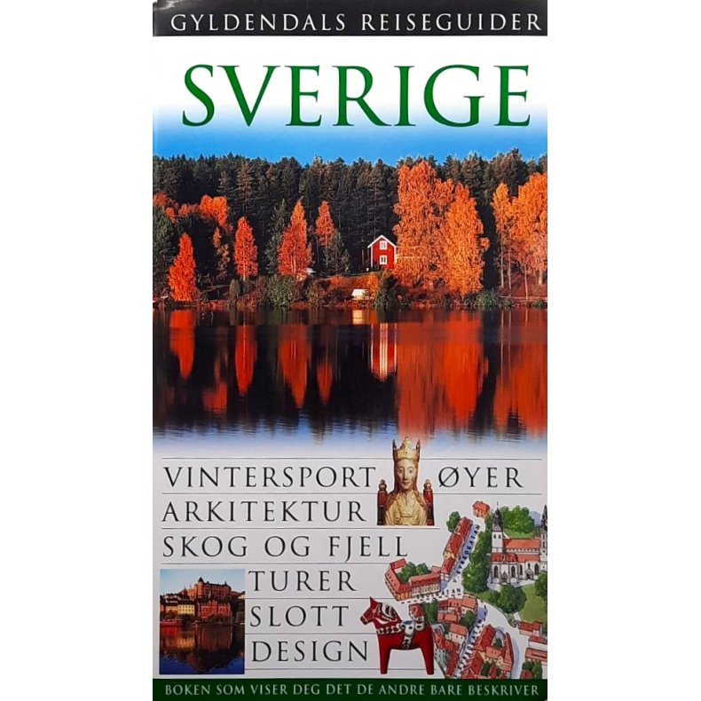 Gyldendals reiseguider SVERIGE (Innbundet)