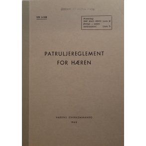 Hrens overkommando 1965 - Patruljereglement for Hren UD 5-149