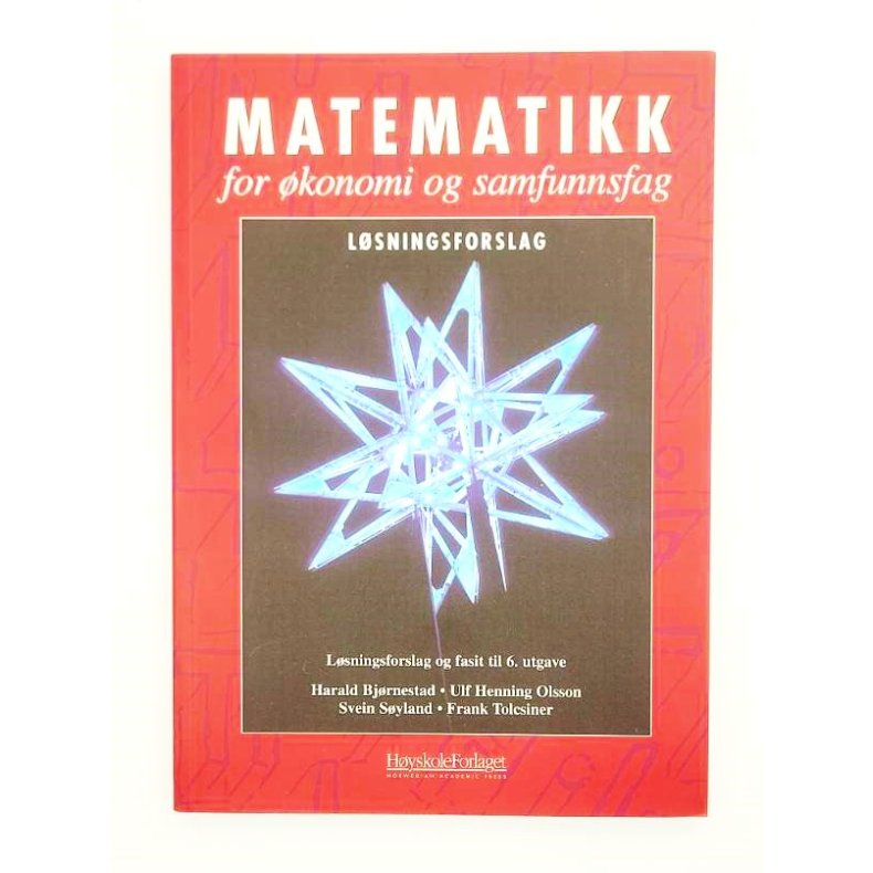 Harald Bjrnestad - Matematikk for konomi og samfunnsfag