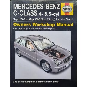 Haynes - Mercedes-Benz C-Class 4- & 5-cyl Sept. 2000 to May 2007 (X to 07 reg) Petrol & Diesel