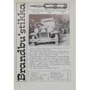 Helge Stenersen - Brandbustikka 1. kv. 1987 Mars Nr. 7