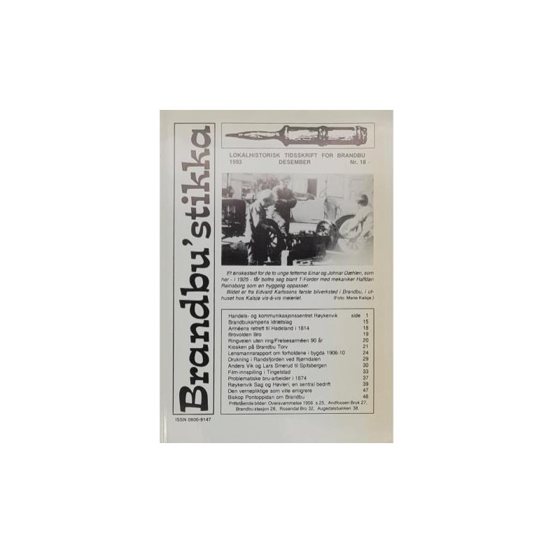 Helge Stenersen - Brandbustikka 1993 Desember Nr. 18 (Heftet)