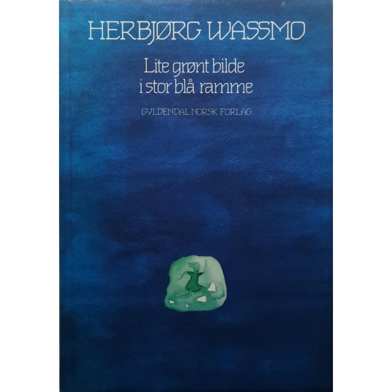 Herbj�rg Wassmo - Lite gr�nt bilde i stor bl� ramme -(Innbundet)