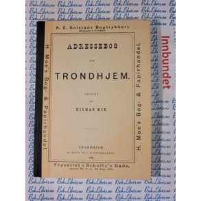 Hilmar Moe - Adressebog for Trondhjem (1888)