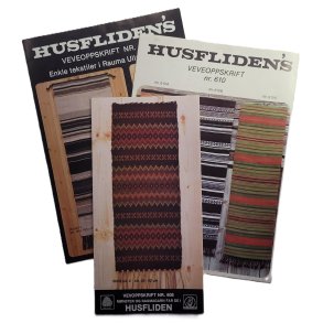 Husflidens veveoppskrift nr. 608-610-615 (Heftet)
