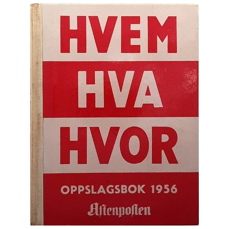 Hvem Hva Hvor 1956