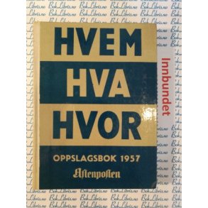 Hvem Hva Hvor 1957