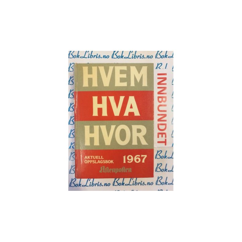 Hvem Hva Hvor 1967