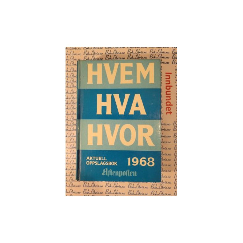 Hvem Hva Hvor 1968