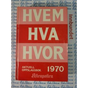 Hvem Hva Hvor 1970